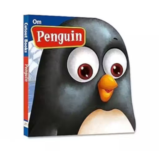 CUT OUT BOARD BOOK ANIMALS PENGUIN (Gift for Kids)