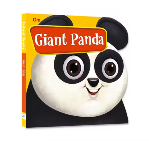 CUT OUT BOARD BOOK ANIMALS PANDA ( Gift for kids)
