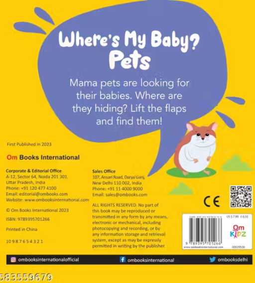 WHERES MY BABY? PETS -Flap and Find Book
