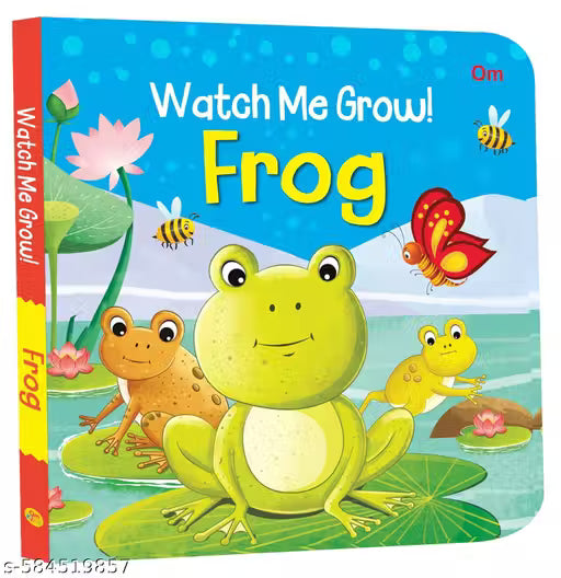 Board Book: Watch Me Grow! Frog- Activity Book for Children Age 3-5 Years