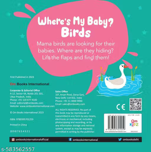 WHERES MY BABY? BIRDS -Flap and Find Book