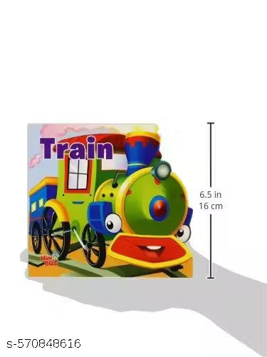 CUT OUT BOARD BOOK TRANSPORT TRAIN (Gifts for kids)