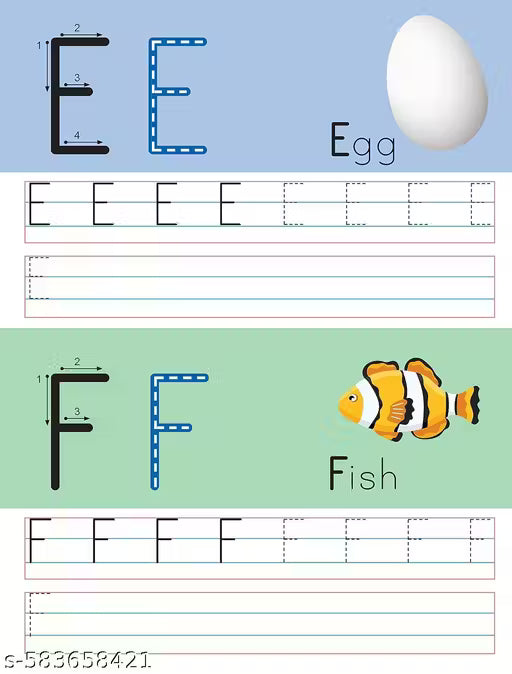 WIPE & CLEAN ABCD UPPERCASE ALPHABET WORKBOOK