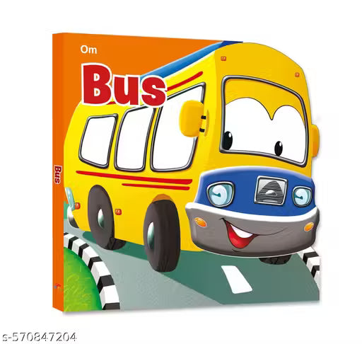 CUT OUT BOARD BOOK TRANSPORT BUS (Gift for kids)