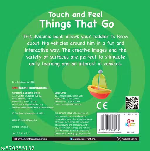 Board Book: Touch And Feel Things That Go