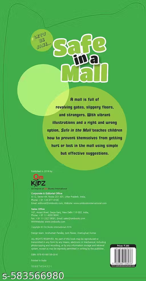 LETS BE SAFE SAFE IN A MALL- Board Book (Let's be Safe)