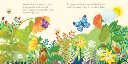 Board Book: Watch Me Grow! Butterfly- Activity Book for Children Age 3-5 Years
