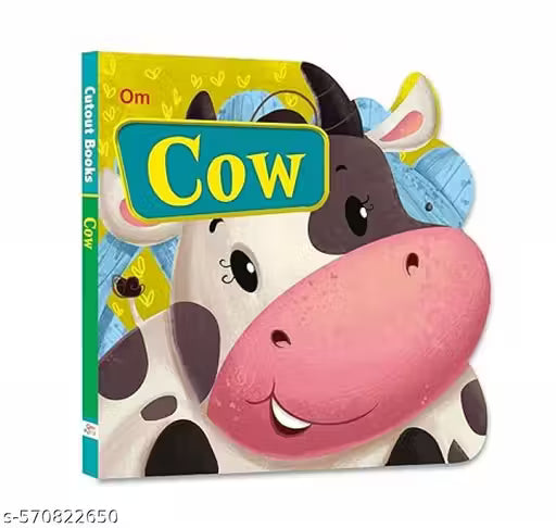 CUT OUT BOARD BOOK COW (Gift for kids)