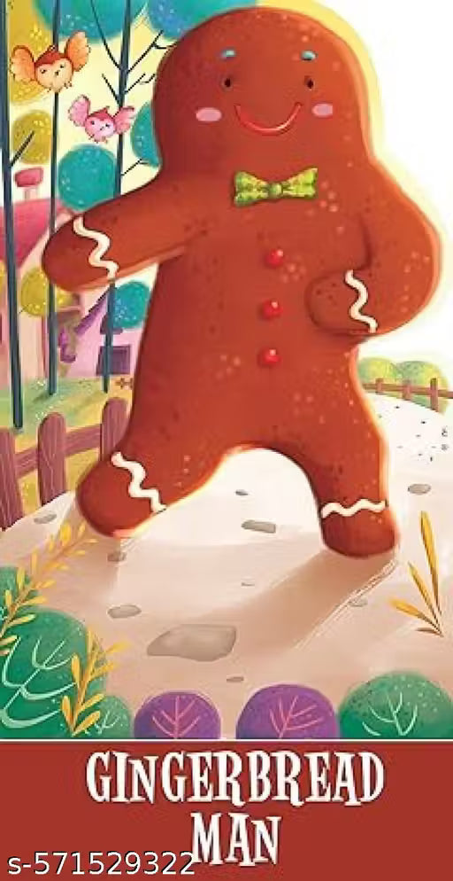CUT OUT STORY BOOK THE GINGERBREAD MAN (Gift for kids)