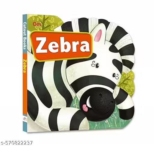 Cut Out Board Book Animals Zebra (Gift for kids)