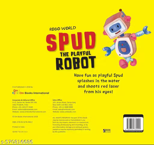 ROBO WORLD SPUD THE PLAYFUL ROBOT: CUTOUT BOARD BOOKS (Gift for kids)