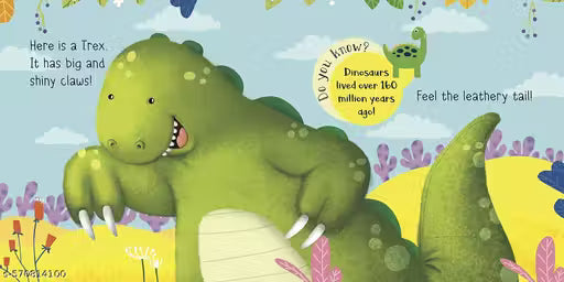 Board Book-Touch and Feel: Dino Buddies: Touch and Feel series (best gift)