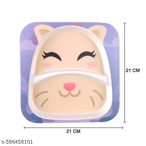 Purrfect Kitty Bamboo Kids Dinner /Feeding Set of 5