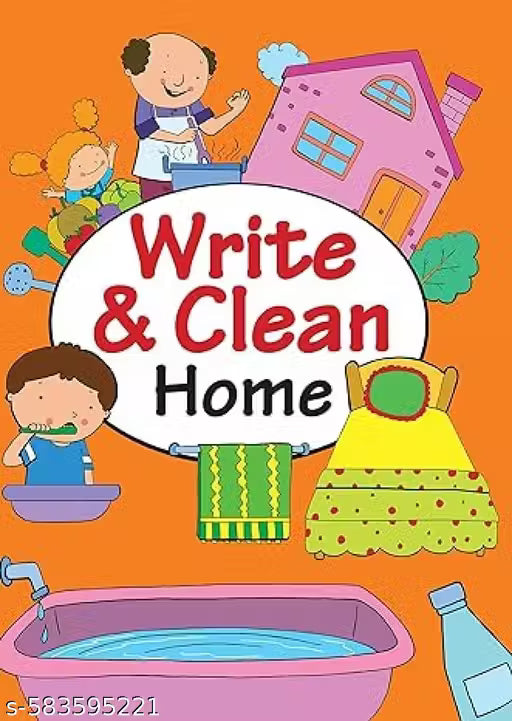 Activity Book : Write & Clean-Home-Wipe and Clean Activity Book