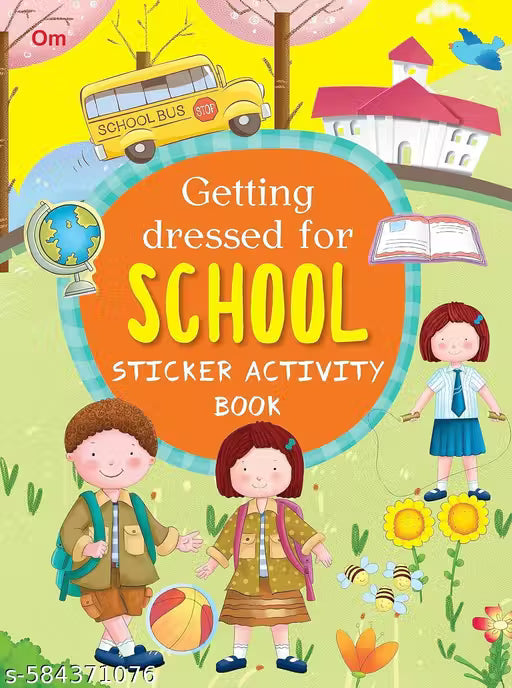 Activity book Getting Dressed for School Sticker Activity Book - Fun Activities for Kids