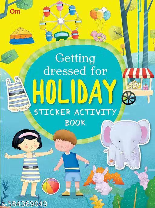 Activity book Getting Dressed for Holiday Sticker Activity Book - Fun Activities for Kids