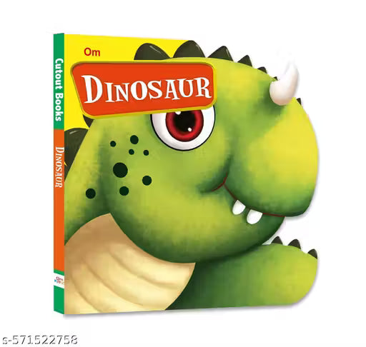 CUT OUT BOARD BOOK ANIMALS DINOSAUR (Gift for kids)