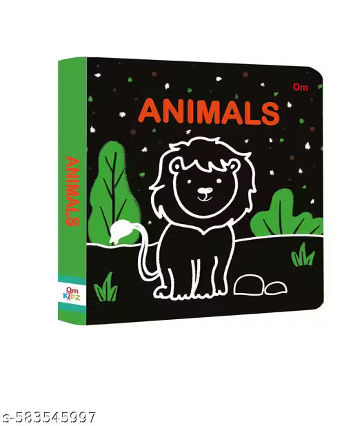 Board book Animals - High contrast board book for children