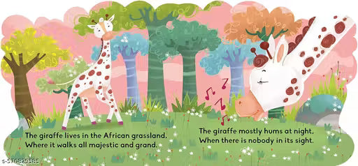 CUT OUT BOARD BOOK GIRAFFE (Gift for kids)