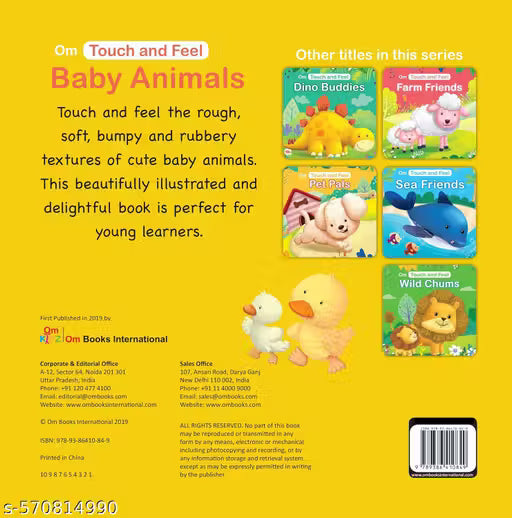 TOUCH AND FEEL BABY ANIMALS (gift for kids)
