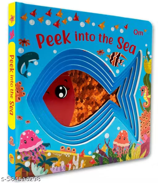 Board book: Peek into the Sea - Illustrated rhymes for kids - Board Book for Children Age 1-3 Years