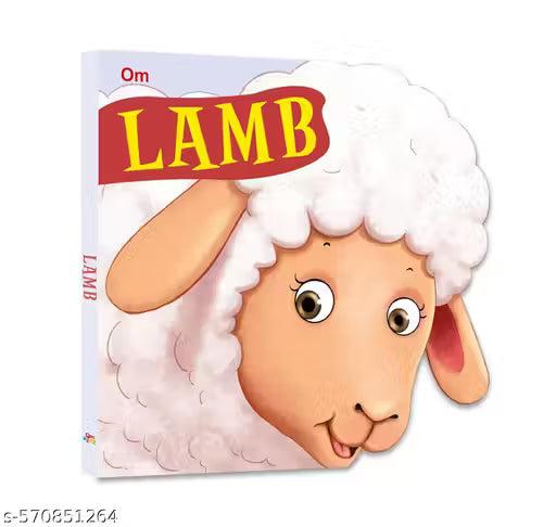 CUT OUT BOARD BOOK ANIMALS LAMB (Gift for Kids)