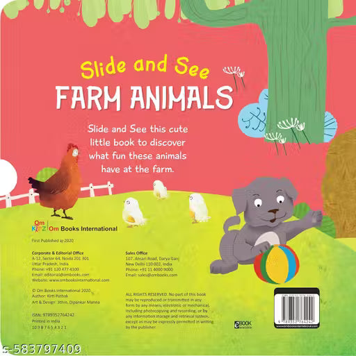SLIDE AND SEE FARM ANIMALS