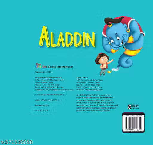 CUT OUT STORY BOOK ALADDIN (Gift for kids)