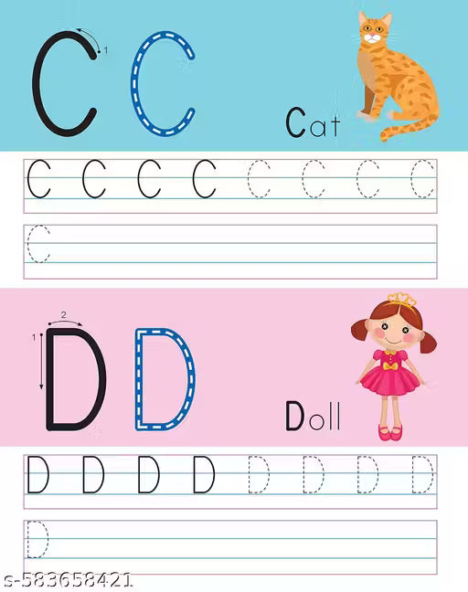 WIPE & CLEAN ABCD UPPERCASE ALPHABET WORKBOOK