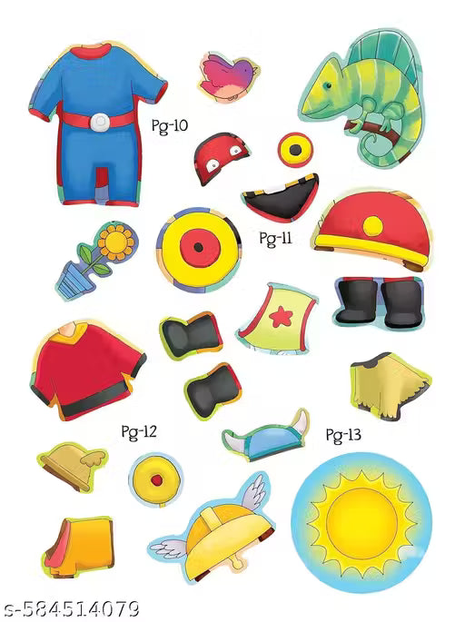 Activity book Getting Dressed with Pets Sticker Activity Book - Fun Activities for Kids