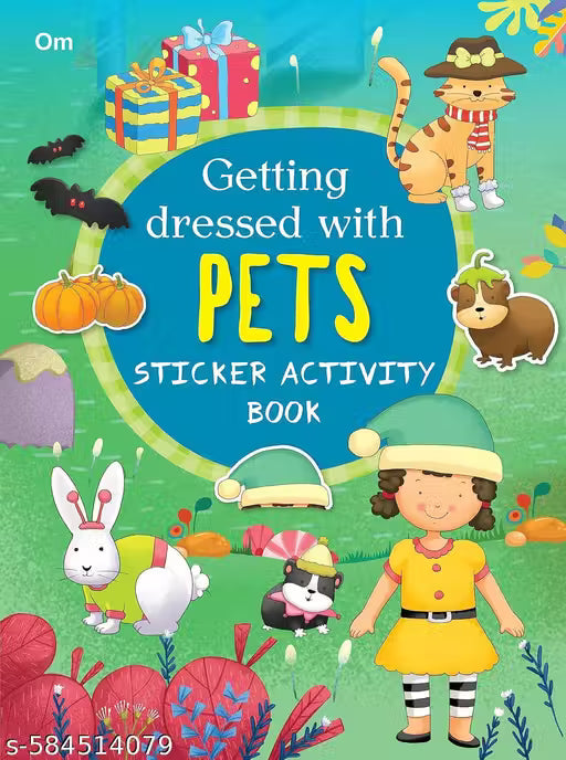 Activity book Getting Dressed with Pets Sticker Activity Book - Fun Activities for Kids